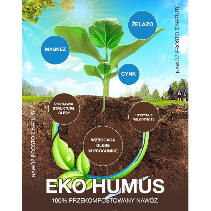 Eko Humus 50l - paleta 20 worków