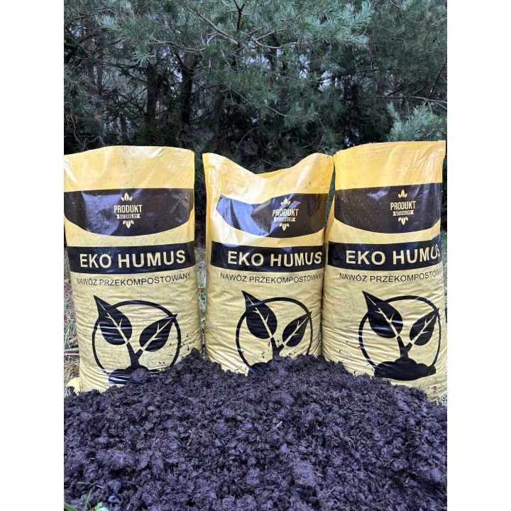 Obornik - Eko Humus - 100% naturalny nawóz 50l - paleta 8 worków