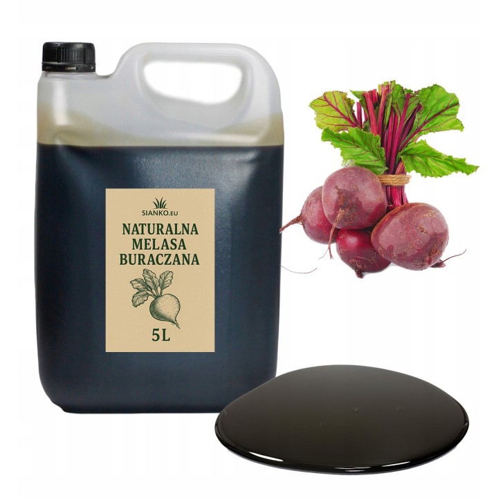 Naturalna Melasa Buraczana 5L – Naturalny dodatek paszowy dla zwierząt